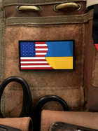 Патч \ шеврон “Прапор США-Україна” - зображення 1