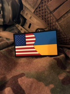 Патч \ шеврон "Флаг США-Украина" - изображение 2