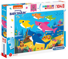 Puzzle Clementoni Maxi Superkolor Baby Shark 104 elementy (8005125237517) - obraz 1
