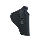 Кобура поясная для Револьвера 3" с клипсой синтетика/кожа (чёрная)