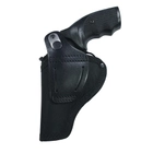 Кобура поясная для Револьвера 3" с клипсой синтетика/кожа (чёрная) - изображение 3