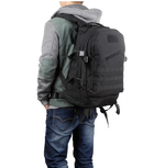 Рюкзак військово-туристичний ранець сумка на плечі для виживання Чорний 40 л (Alop) 60480316 - зображення 5