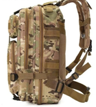 Рюкзак дволямковий туристичний похідний ранець сумка на плечі для виживання 35 л з відсіком для гідратора з вентиляцією на спині та плечах мультикам - зображення 1