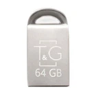 Флеш пам'ять TG 64GB USB2.0 універсальний T&G Metal 107 накопичувач/флешка для зберігання, перенесення та обміну даними Сталевий