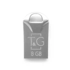 Флеш пам'ять TG 8GB USB2.0 універсальний T&G Metal 106 накопичувач/флешка для зберігання, перенесення та обміну даними для пристроїв/ПК/ноутбука Сталевий