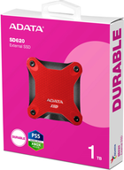 Dysk SSD ADATA SD620 1TB USB 3.2 Type-A 3D NAND TLC Czerwony (SD620-1TCRD) - obraz 4