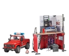 Ігровий набір Bruder Fire station with a Land Rover Defender (62701) (4001702627027) - зображення 1