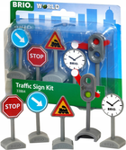 Zestaw do zabawy Brio World Traffic Sign Kit for Railway 5 szt (7312350338645) - obraz 1