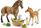 Zestaw do zabawy Schleich Horse Club Sarah's Baby Animal Care (4059433250847) - obraz 2