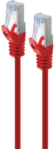 Patchcord TB Cat 6a RJ45 S/FTP 1 m Red (4017538064073)