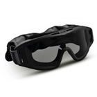 Тактические очки 2E Hawk WS Black Anti-fog + сумка + 3 линзы (2E-TGGWS-BK) - изображение 1