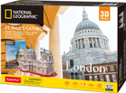 Puzzle 3D Cubic Fun National Geographic St. Paul`s Cathedral 107 elementów (6944588209919) - obraz 1