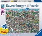 Puzzle Ravensburger Duży Format Piękne podwórko 750 elementów (4005556169405) - obraz 1