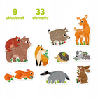Puzzle Czuczu progresywne Zwierzątka w lesie 33 elementy (5902983491835) - obraz 2