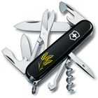 Нож Victorinox Climber Ukraine Black "Колосся Пшениці" (1.3703.3_T1338u)