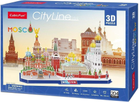 Puzzle 3D Cubic Fun City Line Moskwa 107 elementów (6944588202668) - obraz 1