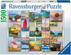 Puzzle Ravensburger Kolaż wybrzeża 1500 elementów (4005556168200) - obraz 1