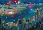 Puzzle Schmidt Alexander Chen Fajerwerki nad Hongkongiem 1000 elementów (4001504596507) - obraz 2