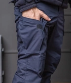 Костюм чоловічий ДСНС демісезонний. Комплект флісова кофта + штани темно-синій 44 - зображення 2