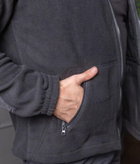 Мужской костюм Полиция черный цвет Флисовая Кофта и брюки Kayman / Кофта с водонепроницаемыми вставками и липучками под шевроны 48 - изображение 3