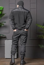 Мужской костюм Полиция черный цвет Флисовая Кофта и брюки Kayman / Кофта с водонепроницаемыми вставками и липучками под шевроны 60 - изображение 10
