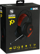 Słuchawki iBOX Aurora X3 Black red (SHPIX3MV) - obraz 3