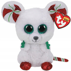 Maskotka Meteor Beanie Boos Christmas Chimney Mouse 15 cm (8421362394) - obraz 1