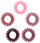 Резинки для волосся Better Goma Pelo Elastica Espiral Colores Tierra 3.5 см 5 шт (8412122192259) - зображення 1
