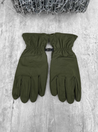 Тактичні сенсорні рукавички Tactical Gloves Olive M - изображение 4