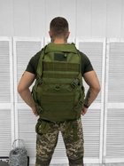 Рюкзак тактичний з утримувачам для шолома Tactical Backpack Olive 30 л - изображение 3