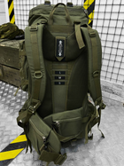 Рюкзак тактичний рамний Tactical Backpack Olive 100 л - зображення 3