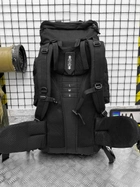 Рюкзак тактичний Tactical Backpack рамний Black 100 л - зображення 5
