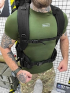 Рюкзак тактичний Tactical Backpack рамний Black 100 л - изображение 7