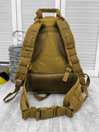 Рюкзак тактичний з утримувачам для шолома Tactical Backpack Coyote 30 л - зображення 7