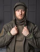 Мужская куртка НГУ Softshell оливковый цвет с анатомическим покроем ветрозащитная 2XL - изображение 6