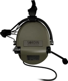Активні навушники Sordin Supreme MIL CC з мікрофоном (задній тримач) Зелені (5010011) - зображення 4