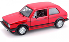 Металевий автомобіль Bburago Volkswagen Golf Mk1 GTI 1979 Червоний 1/24 (4893993210893)