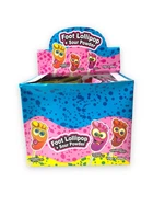 Кислая пятка леденец на палочке с кислой пудрой Foot Lollipop 48шт*10г