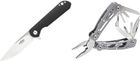 Набор Нож складной Firebird FH41S-BK + Мультитул Multi Tool Ganzo G104 S - изображение 1