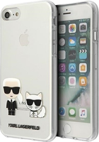 Etui Karl Lagerfeld Karl&Choupette do Apple iPhone 7/8 Transparent (3700740494165) - obraz 1