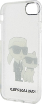 Etui Karl Lagerfeld Gliter Karl&Choupette do Apple iPhone 7/8 Transparent (3666339118822) - obraz 3