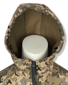 Куртка тактическая SoftShell зимняя пиксель размер XXL - изображение 7