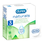 Prezerwatywy Durex Naturals z lubrykantem cienkie 3 szt (5900627095685) - obraz 1