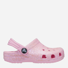 Crocsy dziecięce dla dziewczynki Crocs Classic Glitter Clog TCR206992 24-25 Różowe (196265255429) - obraz 1