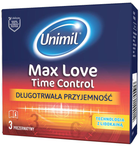 Презервативи Unimil Max Love Time Control латексні зволожені 3 шт (8413554144014) - зображення 1