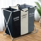 Раскладная корзина для белья на 3 отсека - Laundry Basket