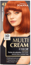Farba do włosów Joanna Multi Cream Color 43 Płomienny Rudy 100 ml (5901018013325) - obraz 1