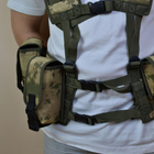 Подсумок на 2 магазина двойной из кордуры пиксель MOLLE тактический - изображение 9