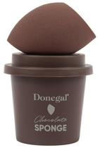 Gąbka do makijażu Donegal Morning Coffee z etui Chocolate Sponge 4352 (5907549243521) - obraz 1