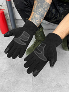 Тактичні флісові рукавички Tactical Gloves Black L - изображение 2